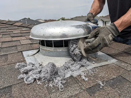 Cleaning Dryer Vent On Roof in Black Forest