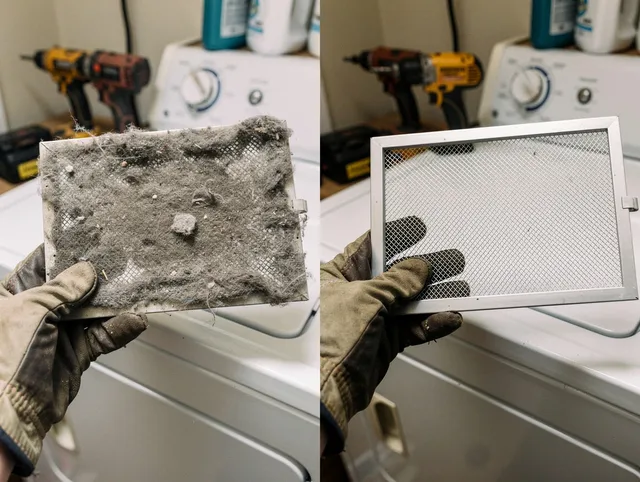 Professional lint trap cleaning by Black Forest Dryer Vent Cleaning in Black Forest