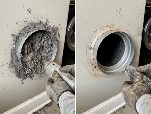 Professional clogged vent cleaning by Black Forest Dryer Vent Cleaning in Black Forest