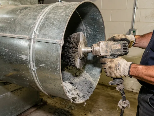 Industrial-grade dryer vent cleaning by Black Forest Dryer Vent Cleaning in Black Forest